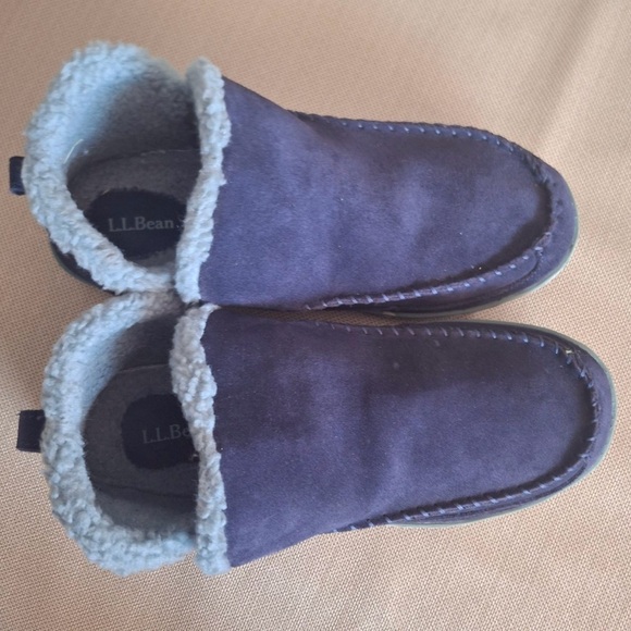 L.L. Bean Women’s Fleece Lined Slip on Insulated Shoes Booties Size 10 - Picture 5 of 10